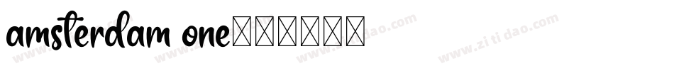 amsterdam one字体转换